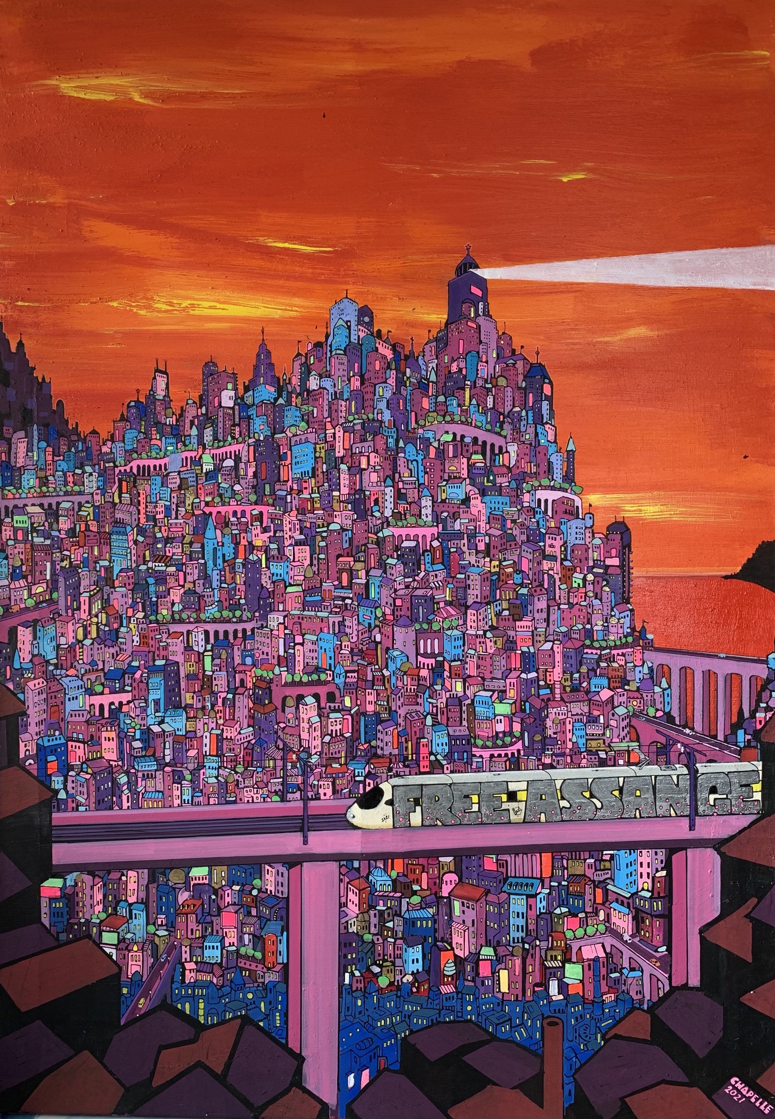 The wholetrain and a beacon of light